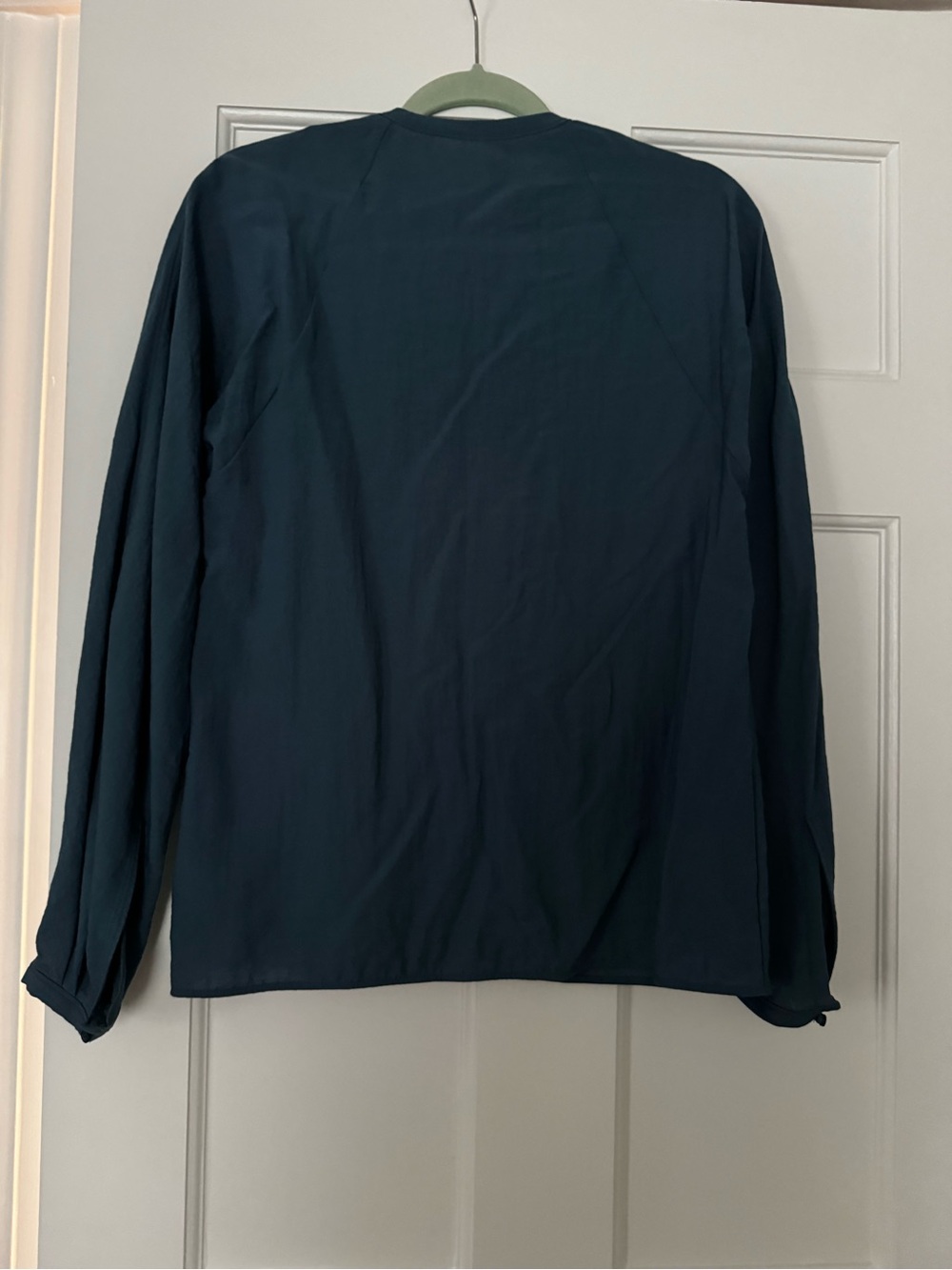 COS Teal Blue Long-Sleeve Tunic Top - Picture 2 of 4